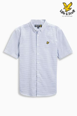 Blue/White Lyle & Scott Stripe Shirt